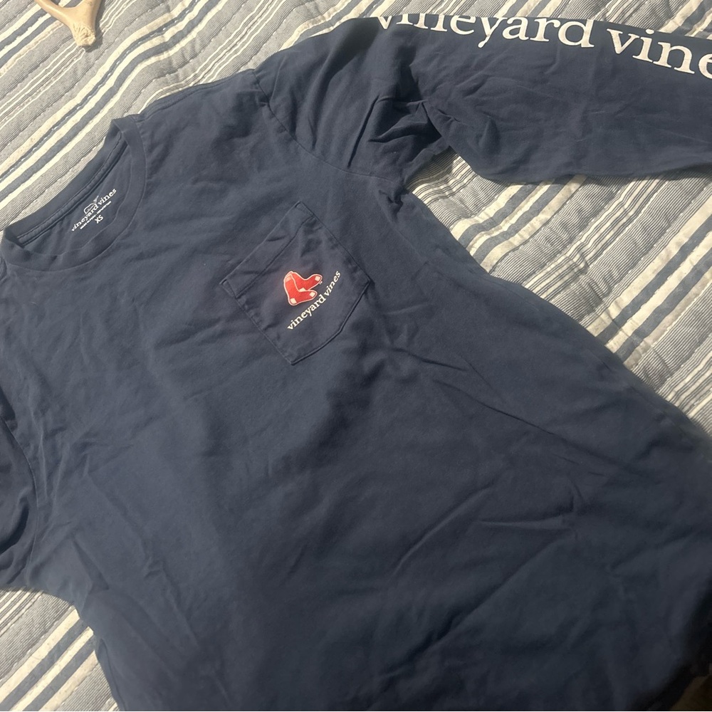 Vineyard Vines Boston Red Sox Long Sleeve tshirt